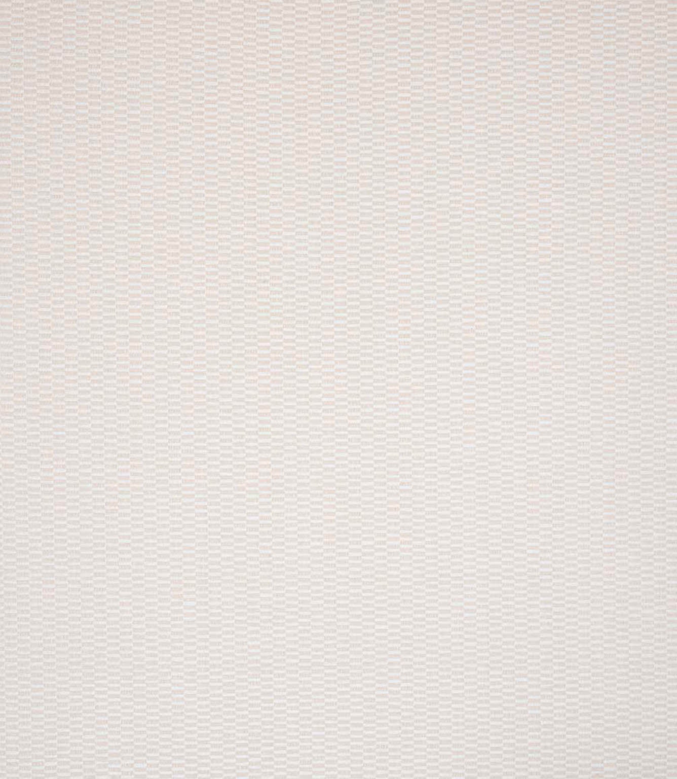 Detailed view of Elmora fabric featuring a delicate woven check design in light cream and warm beige shades, highlighting its structured, tactile finish.
