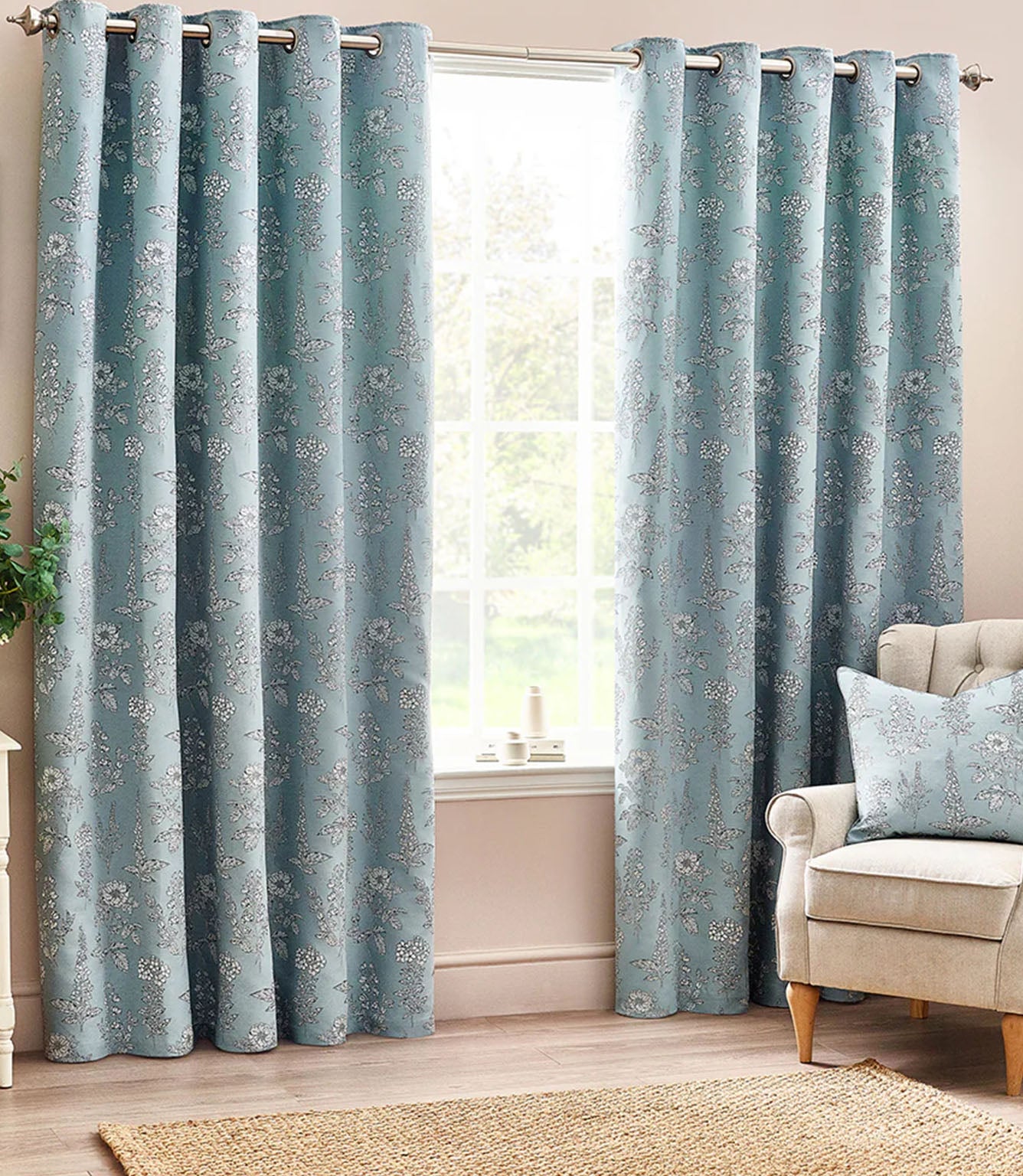 Sophia Fabric / Blue