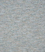 Detailed view of textured woven upholstery fabric showing a layered linear pattern with interwoven soft blue, neutral and warm flecks for added depth.