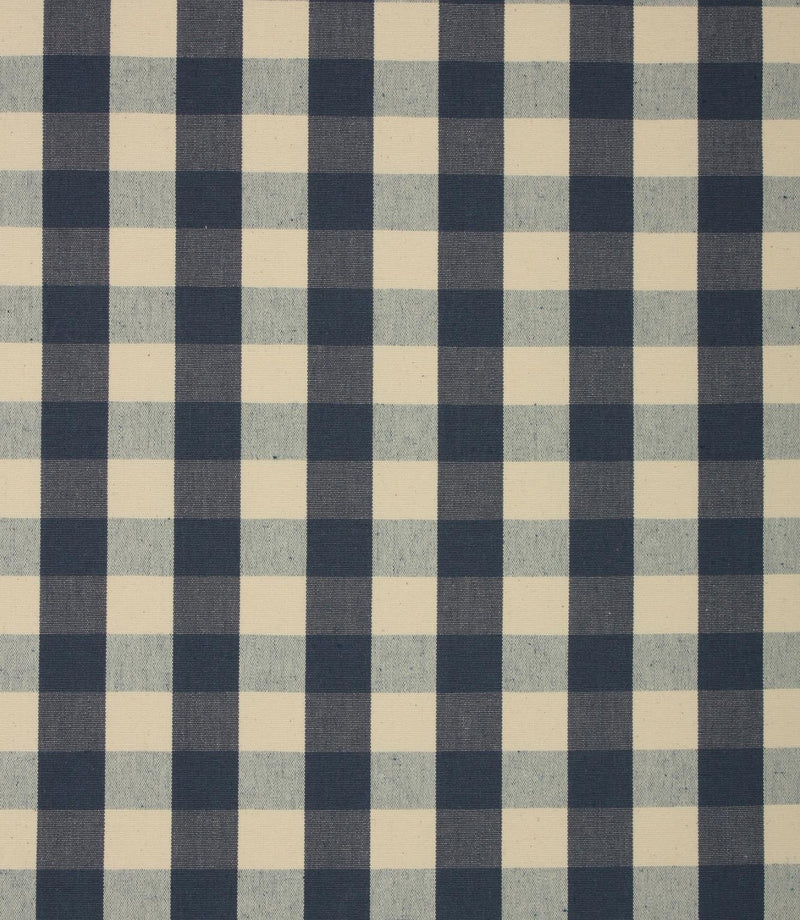 Navy and beige checkered fabric pattern