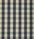 Navy and beige checkered fabric pattern