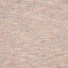 Detailed view of textured woven upholstery fabric showing a fine linear pattern with interwoven beige, terracotta and soft grey tones.