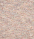 Detailed view of textured woven upholstery fabric showing a fine linear pattern with interwoven beige, terracotta and soft grey tones.