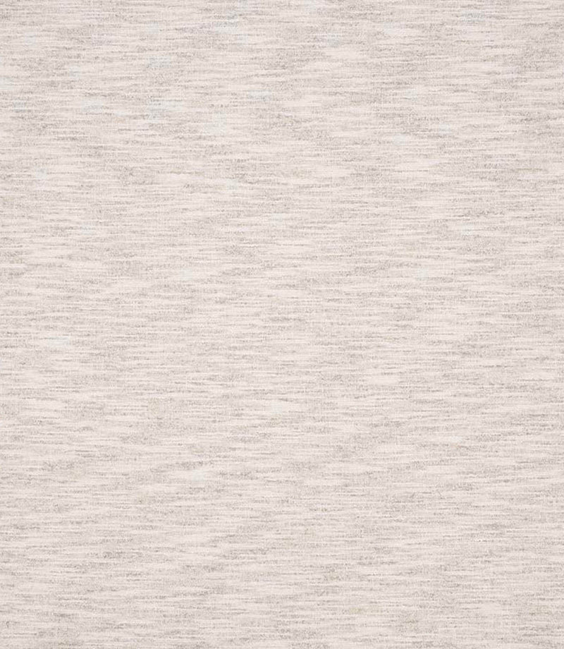 Detailed view of neutral woven upholstery fabric featuring a fine linear weave with soft beige and cream tones creating a calm, textured surface.