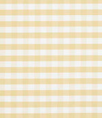 Butter yellow and white gingham check fabric with a fresh, small-scale pattern and a soft, cheerful tone.