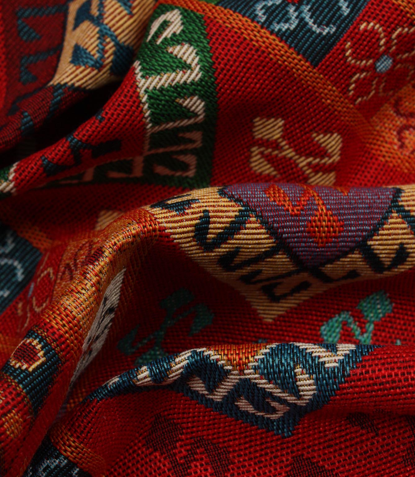Heritage Kilim Fabric / Red