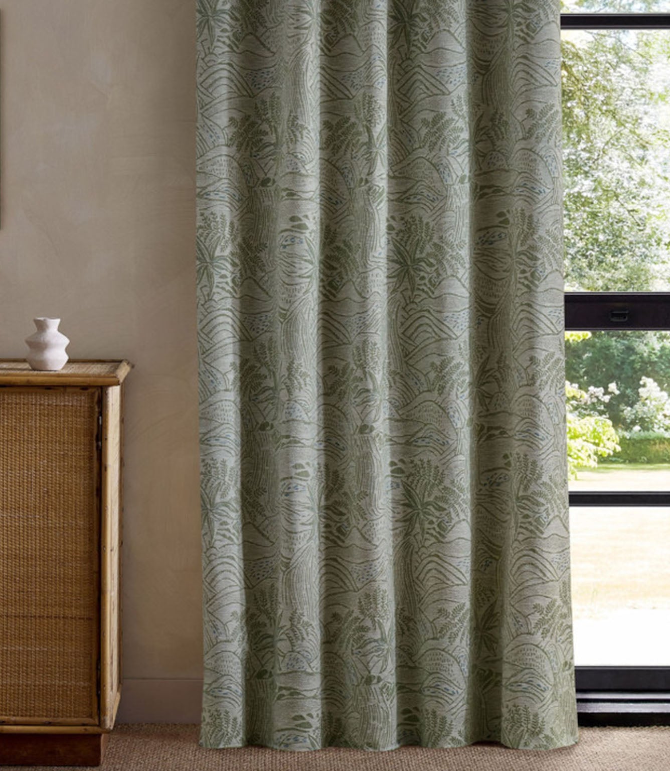 Falling Foss Weave Fabric / Seaglass