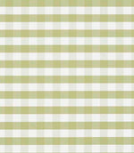 All-over gingham design in pale green and white tones, showing a classic check pattern with a clean, airy and versatile look.