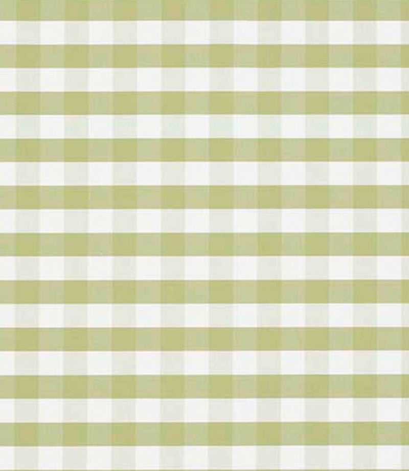 All-over gingham design in pale green and white tones, showing a classic check pattern with a clean, airy and versatile look.