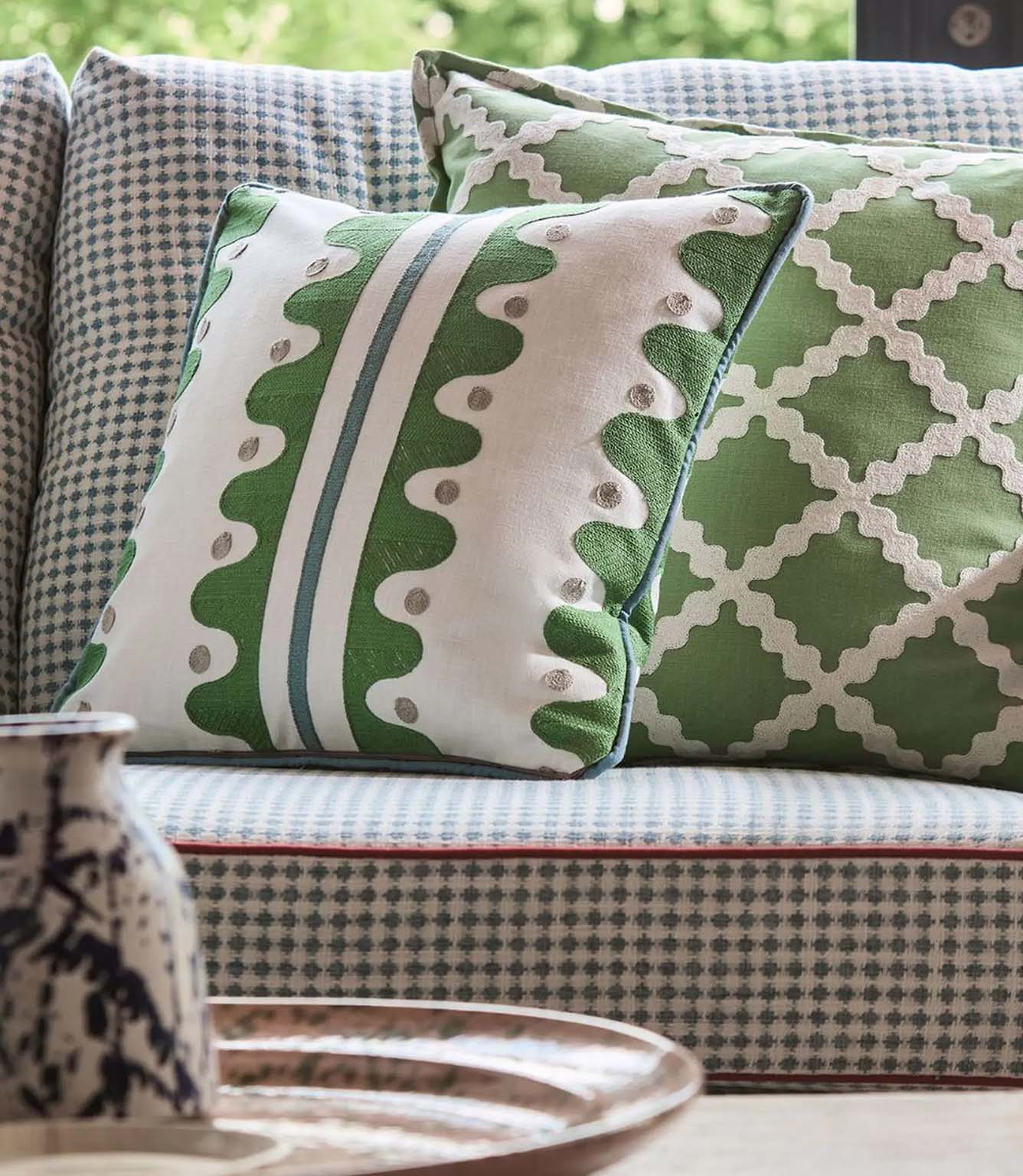 Oakham Embroidery Fabric / Forest