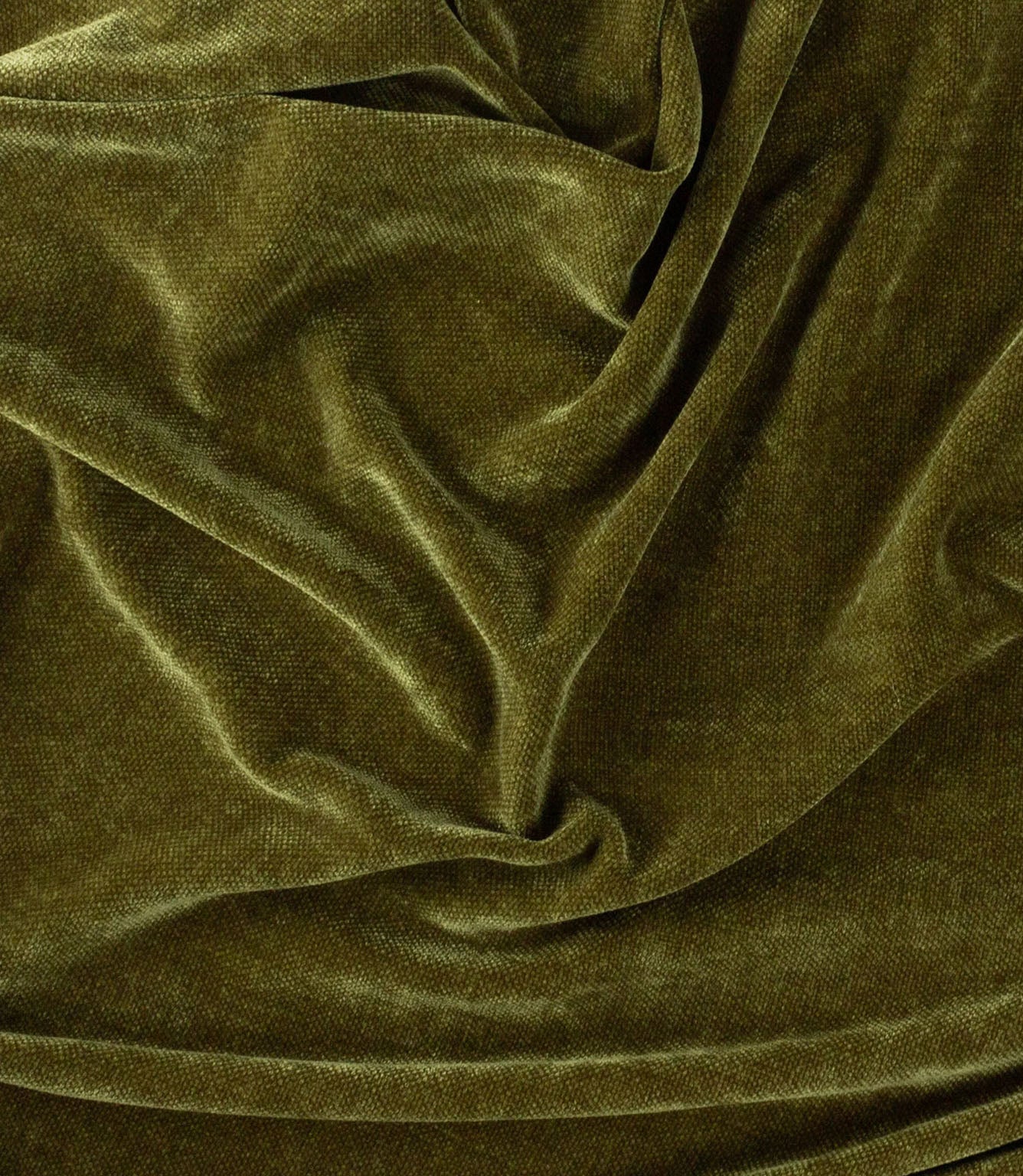 Heavy Chenille Fabric / Olive