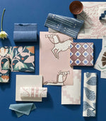 Sweet Bay Print Fabric / Indigo