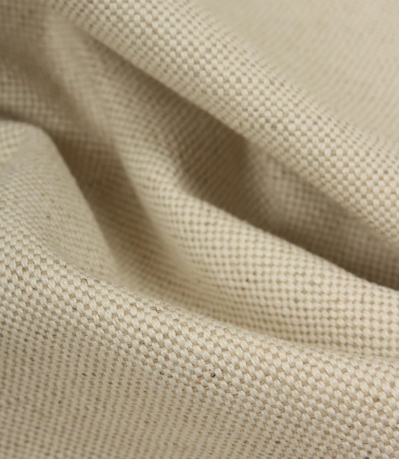 JF Linen Ticking Plain Fabric / Natural