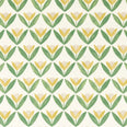 Tulip Trellis Print Fabric / Honey