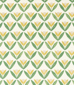 Tulip Trellis Print Fabric / Honey