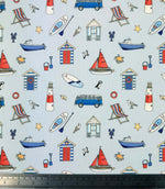 Seaside Stories Fabric / Sky