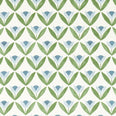 Tulip Trellis Print Fabric / Coast Blue
