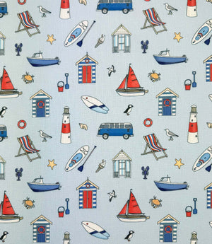 Seaside Stories Fabric / Sky