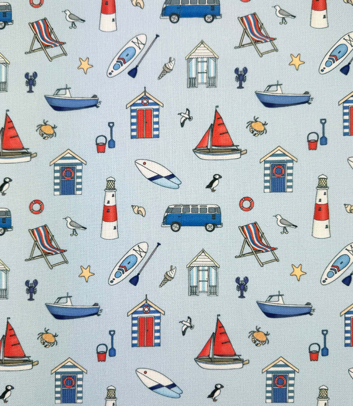 Seaside Stories Fabric / Sky