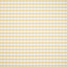 Classic gingham fabric in soft butter yellow and white, showing a neat, evenly spaced check pattern with a fresh, timeless look.