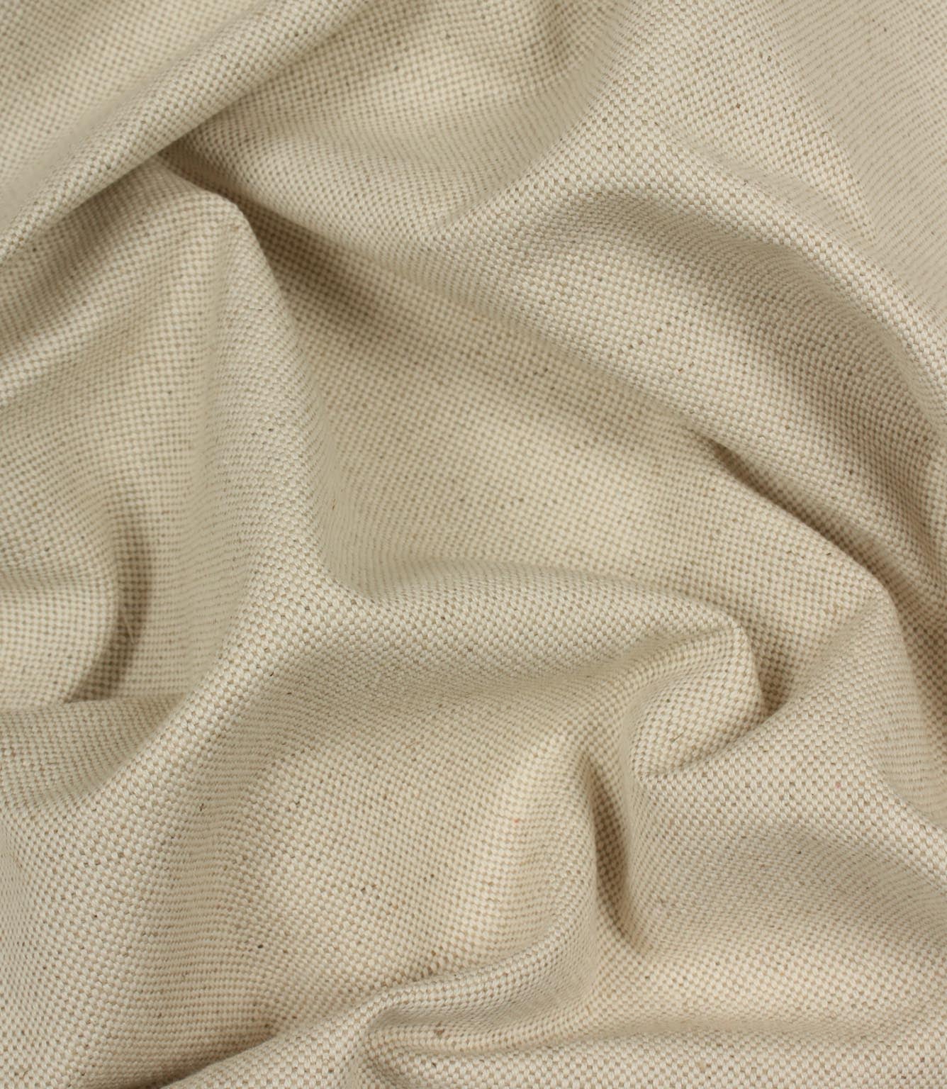 JF Linen Ticking Plain Fabric / Natural