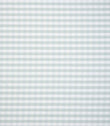 Gentle duck egg blue and white gingham check fabric with a small-scale pattern and a soft, natural feel.