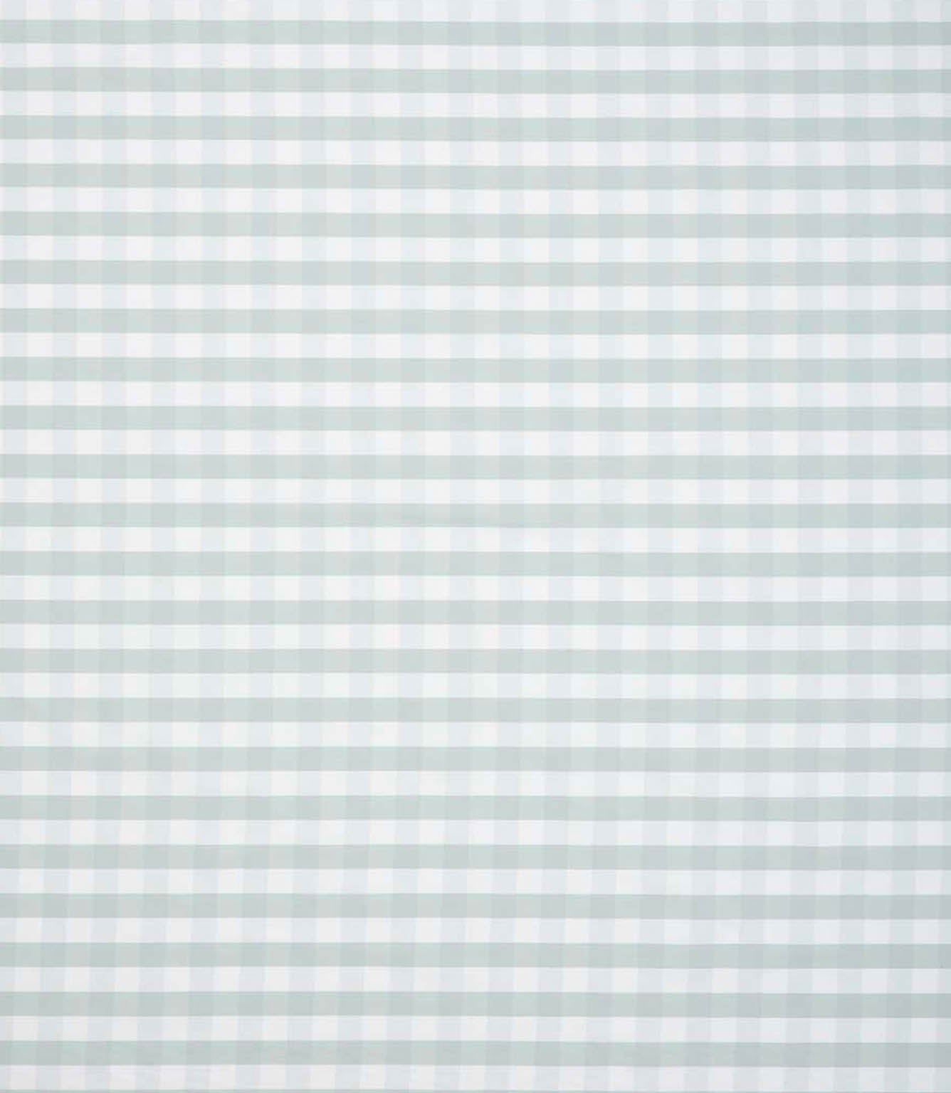 Gentle duck egg blue and white gingham check fabric with a small-scale pattern and a soft, natural feel.