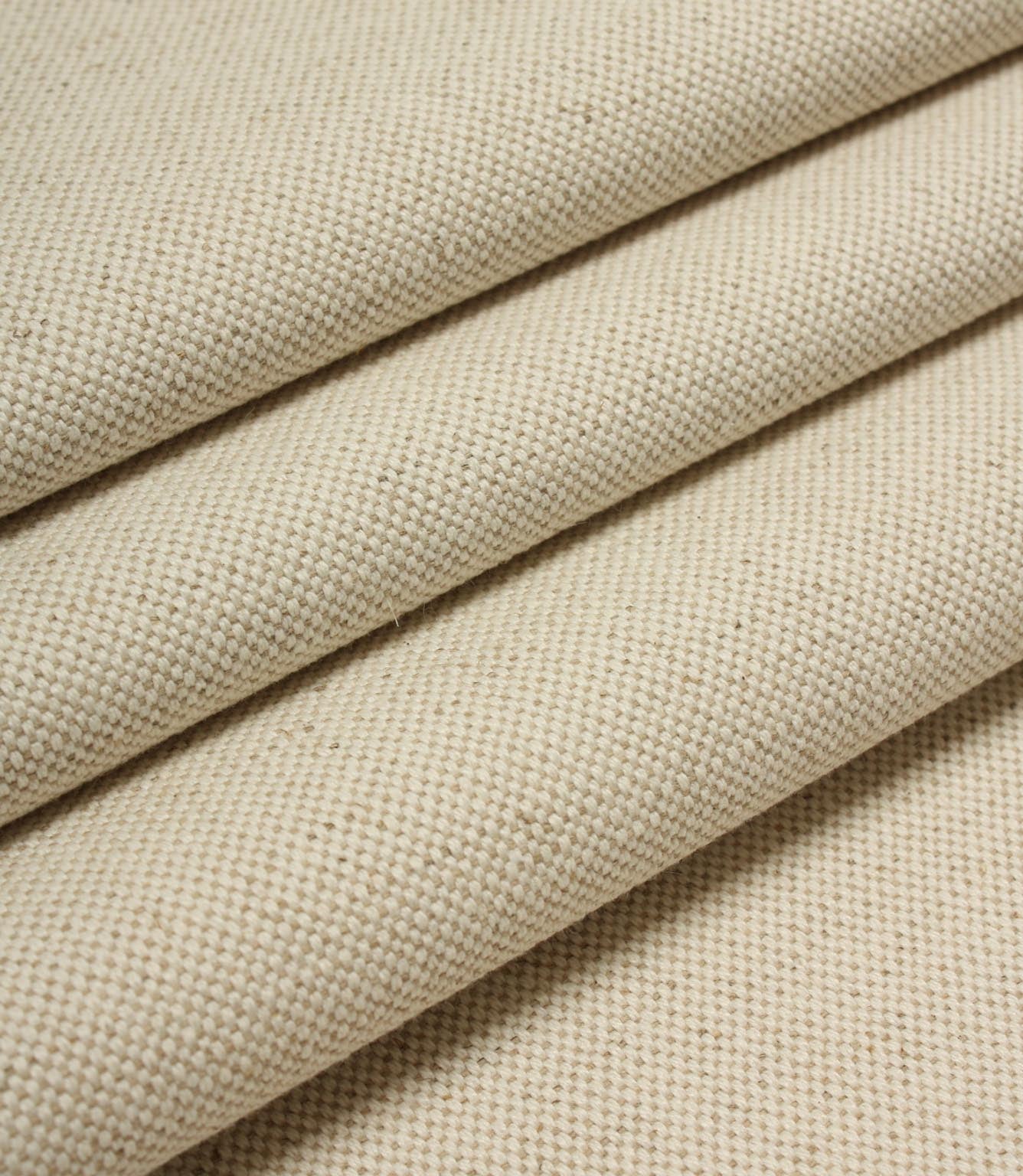 JF Linen Ticking Plain Fabric / Natural