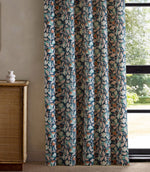 Dancing Daisies Print Fabric / Midnight