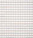 Classic gingham design in light taupe and white tones, showing a subtle check pattern with a relaxed and versatile feel.