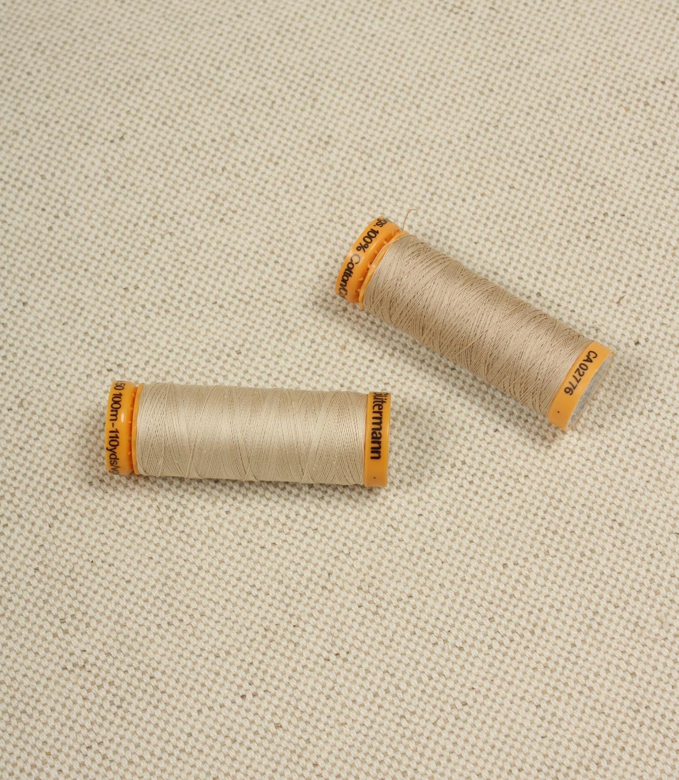 JF Linen Ticking Plain Fabric / Natural