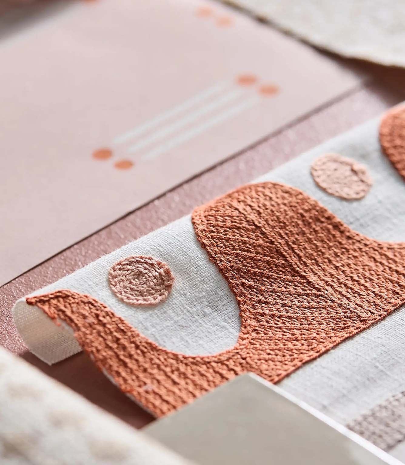 Oakham Embroidery Fabric / Dusk Pink