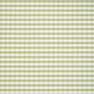 Gingham check fabric in soft apple green and white, featuring a small-scale, evenly spaced check pattern with a fresh, light feel.
