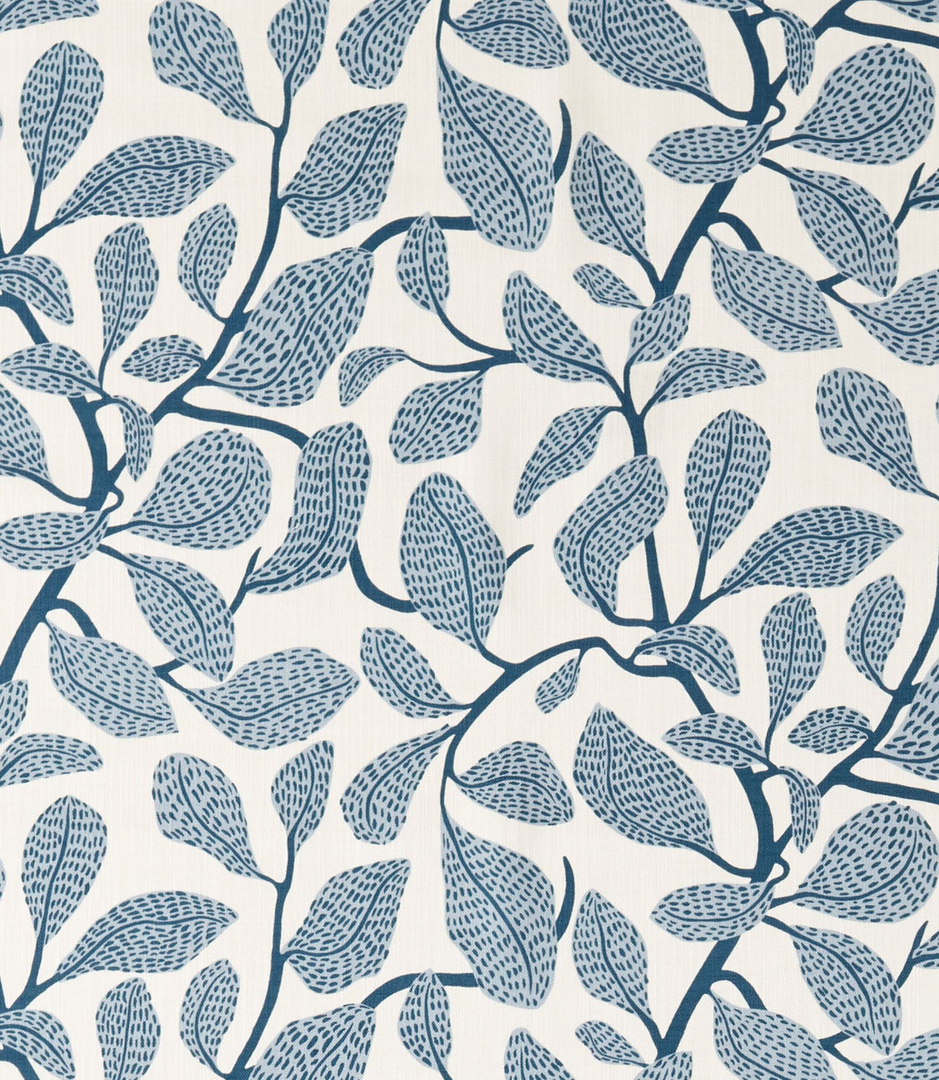 Sweet Bay Print Fabric / Indigo