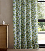 Dancing Daisies Print Fabric / Cornflower