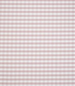 All-over gingham fabric design in warm pink and white, showing a neat grid of evenly spaced checks with a light, airy feel.