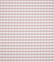 All-over gingham fabric design in warm pink and white, showing a neat grid of evenly spaced checks with a light, airy feel.