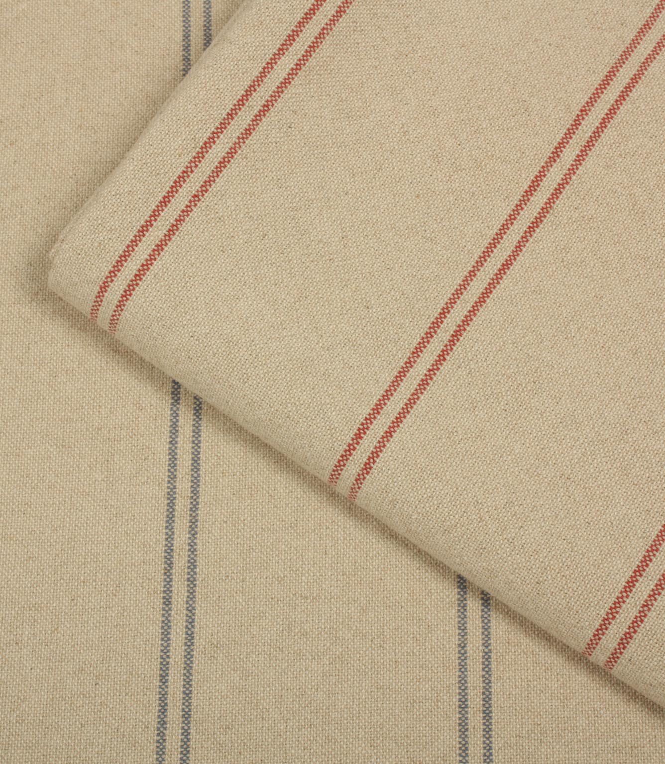 Farmhouse Stripe Fabric / Red