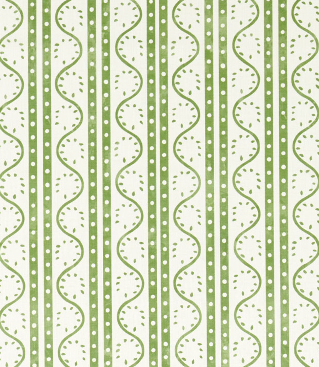 Split Pea Print Fabric / Pine