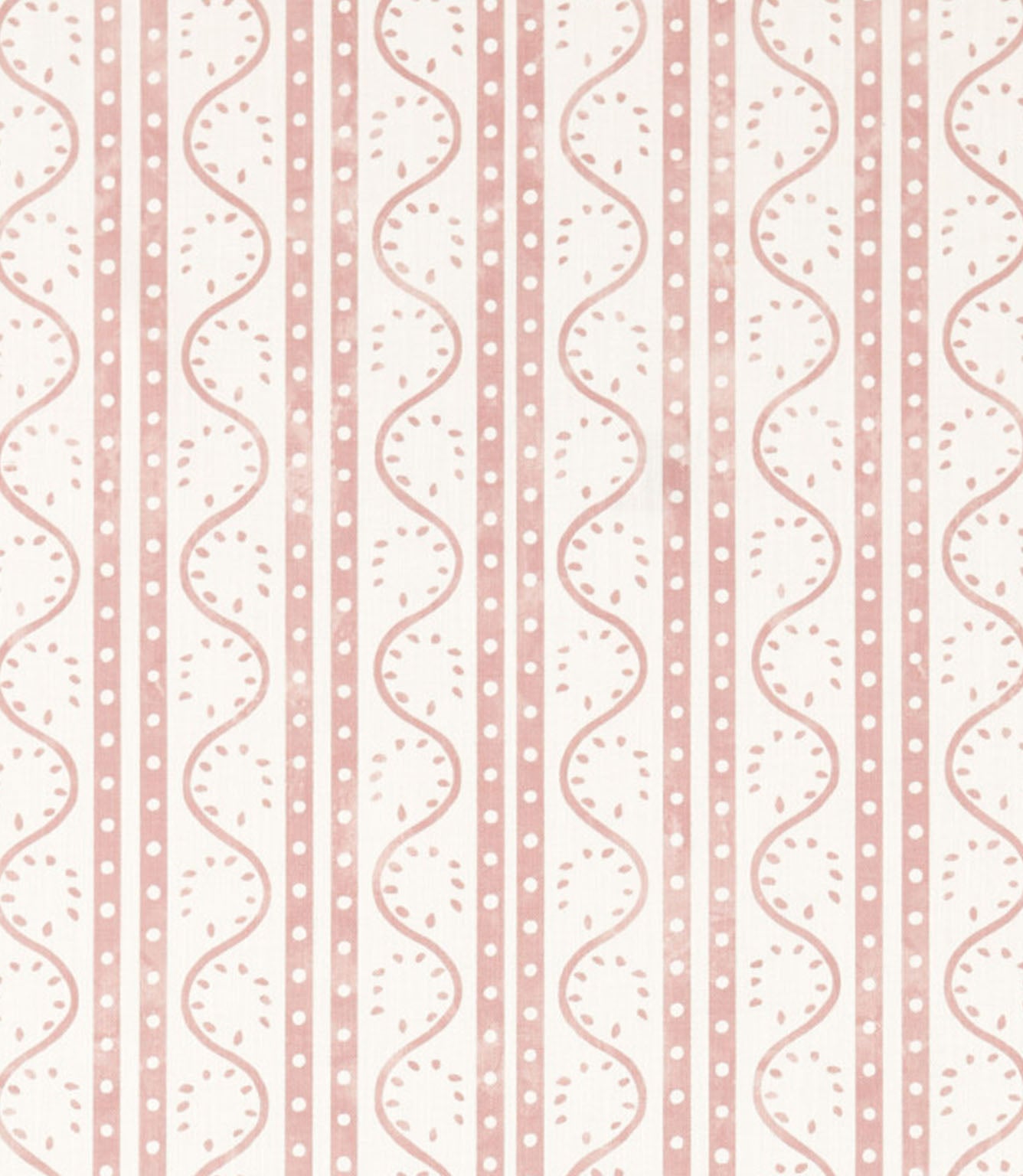Split Pea Print Fabric / Dusk Pink