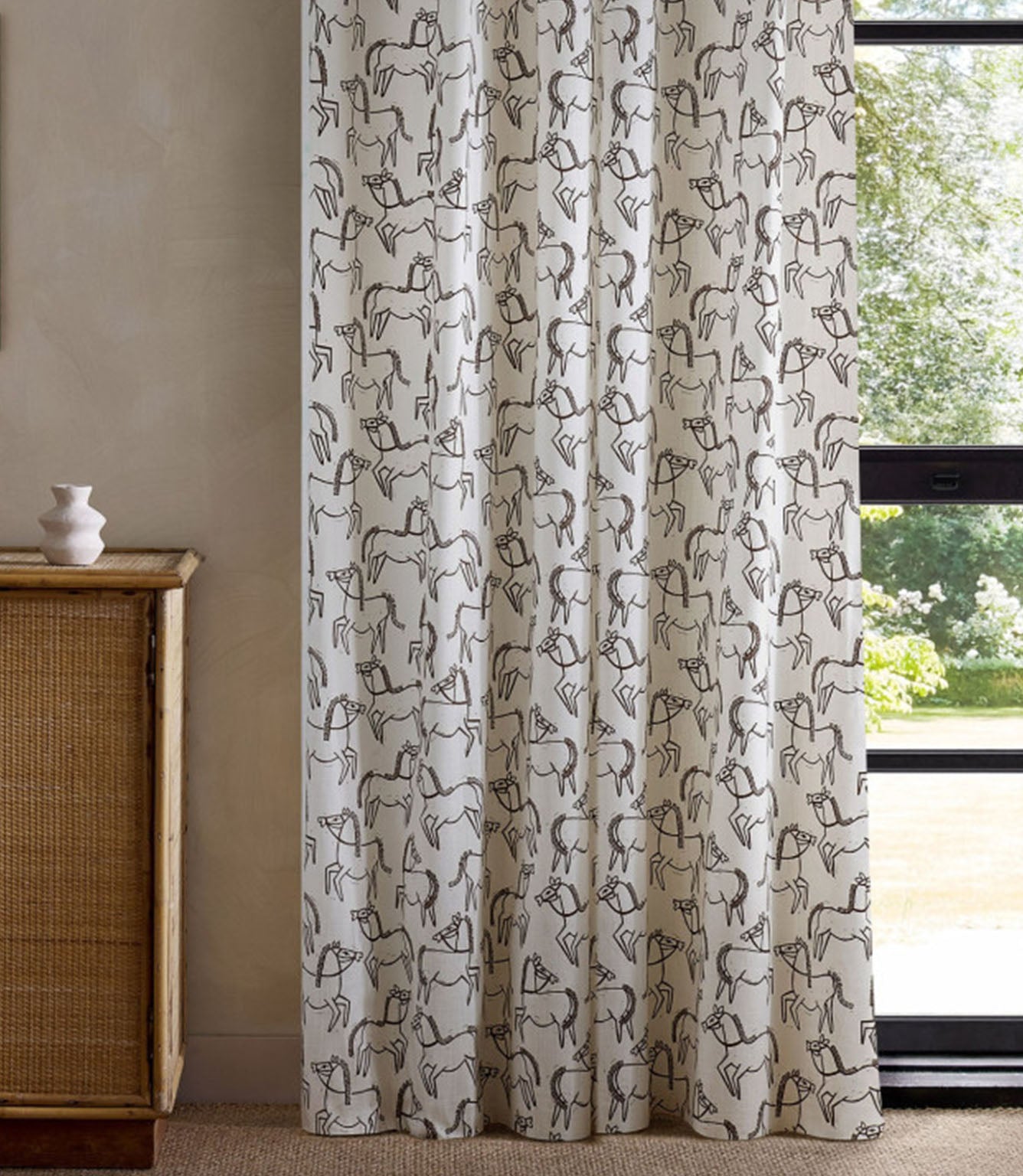 Canter Print Fabric / Chestnut