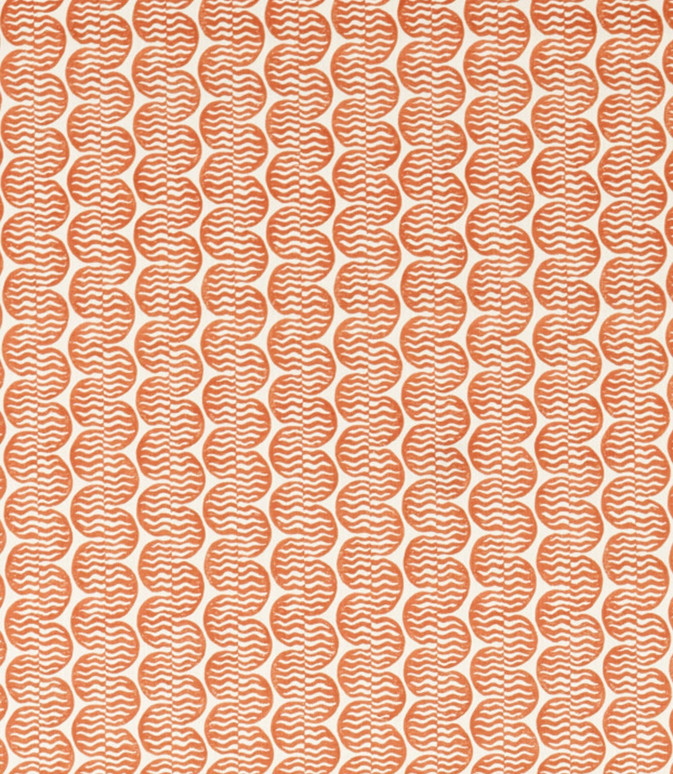Raft Stripe Print Fabric / Rust