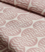 Raft Stripe Print Fabric / Dusk Pink