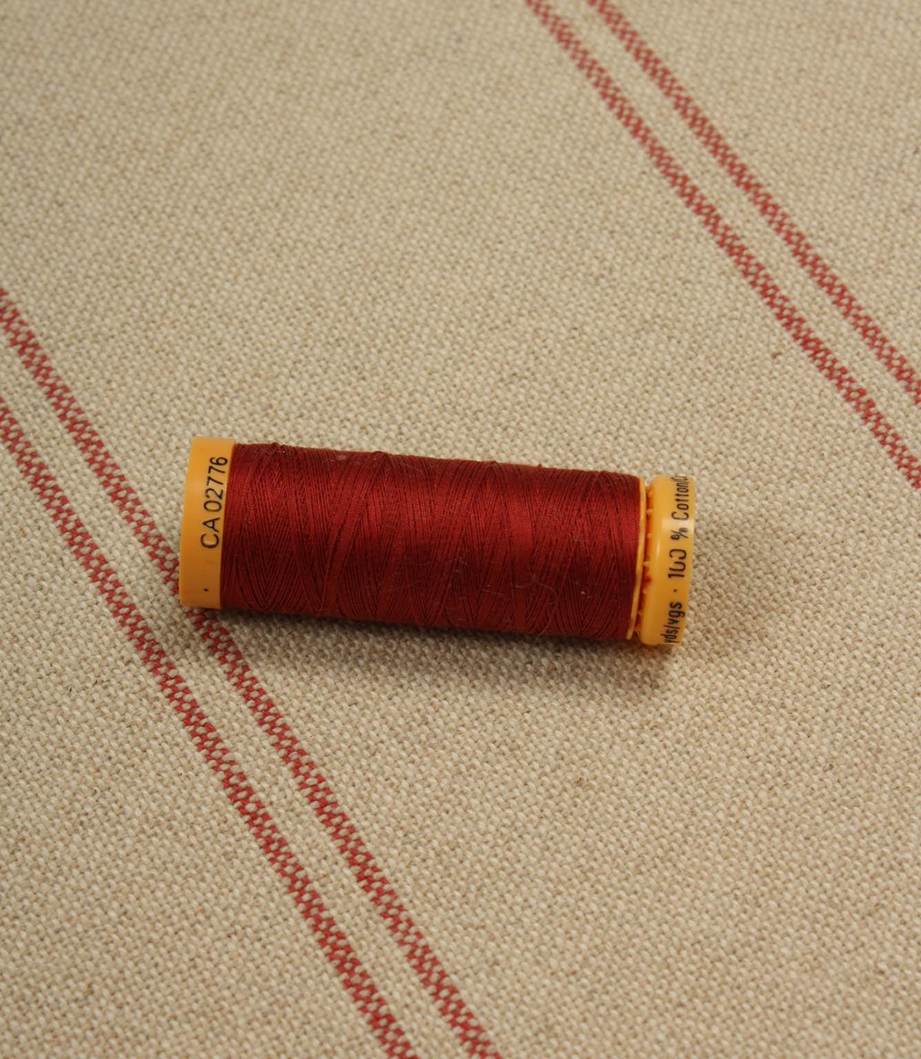 Farmhouse Stripe Fabric / Red