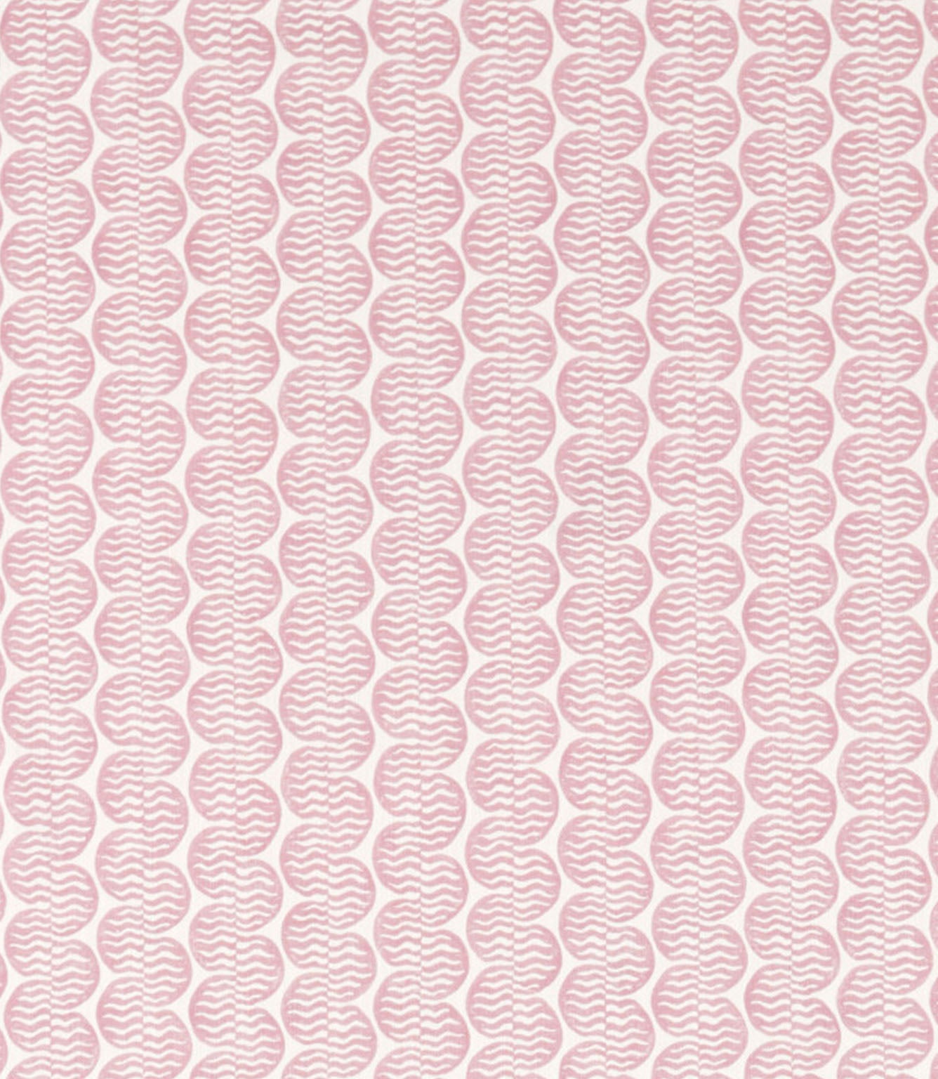 Raft Stripe Print Fabric / Dusk Pink