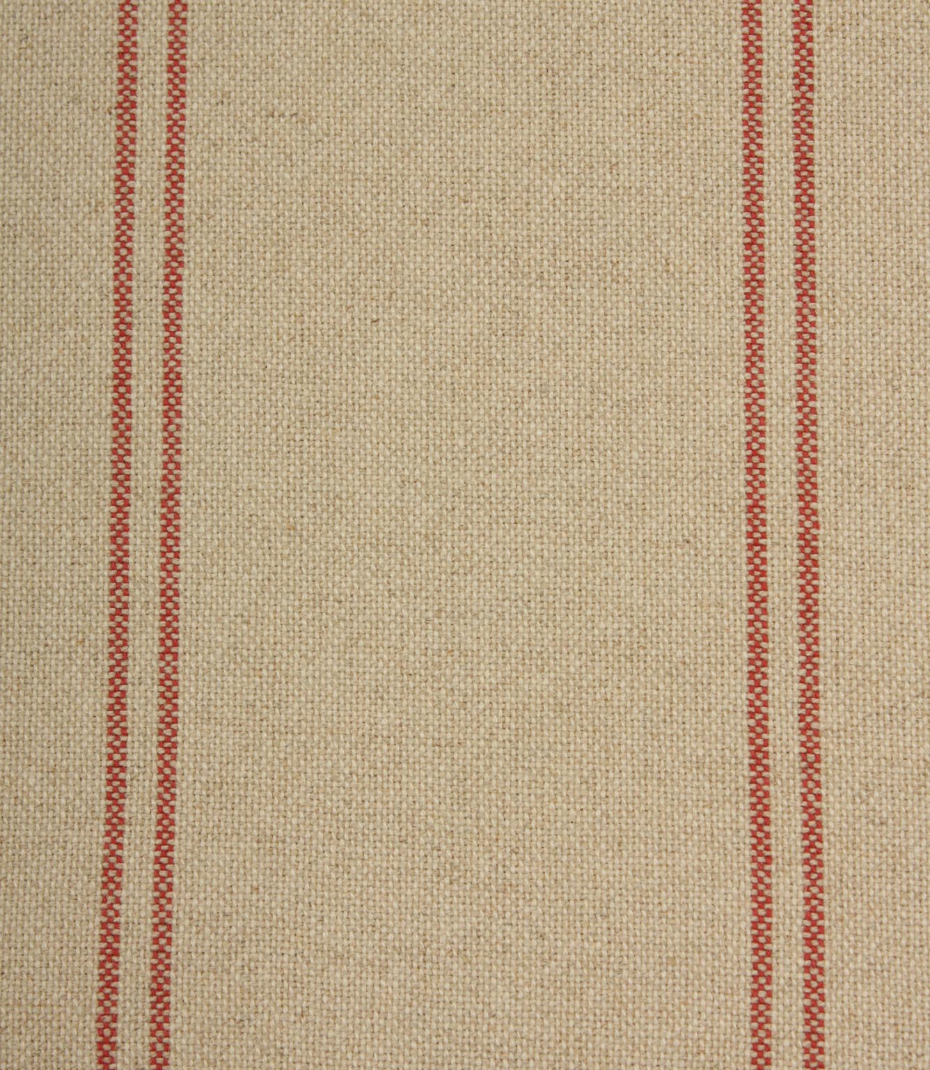 Farmhouse Stripe Fabric / Red