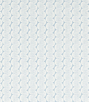 Raft Stripe Print Fabric / Coast Blue
