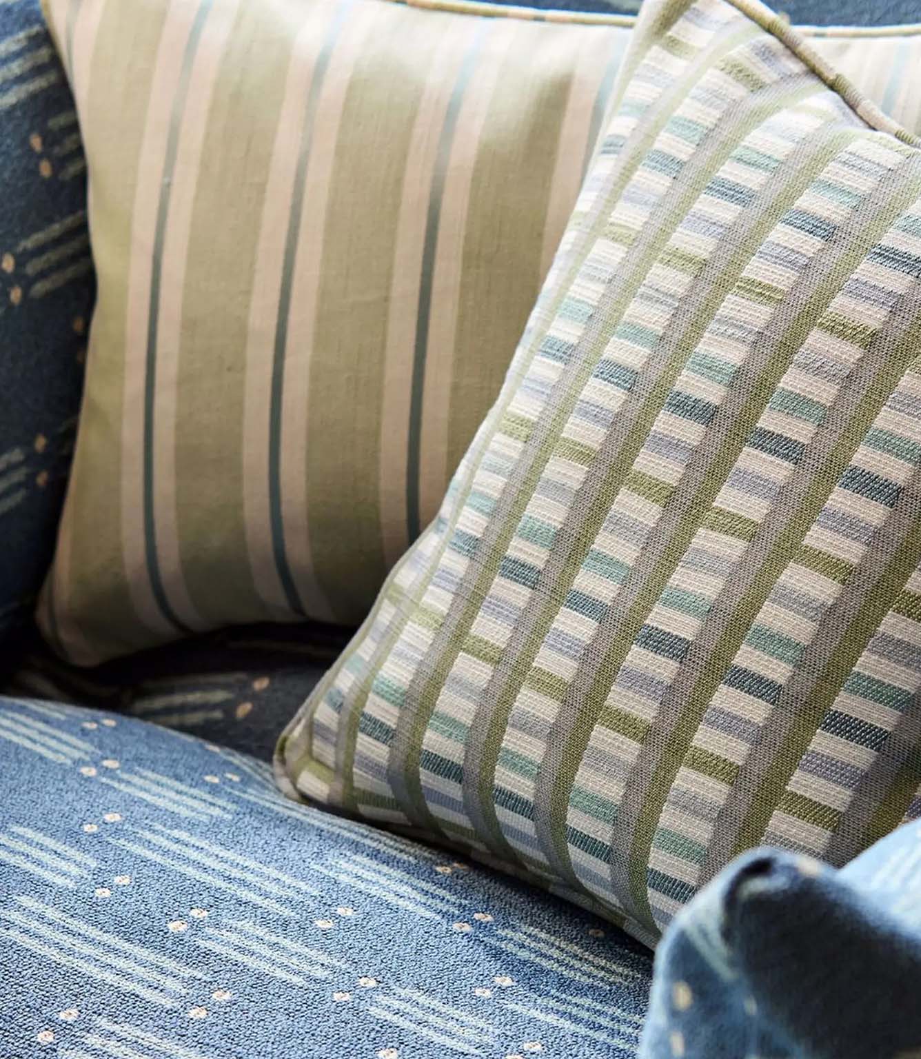 Melton Stripe Fabric / Sand