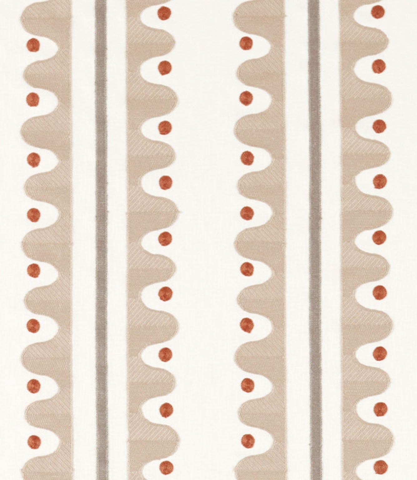 Oakham Embroidery Fabric / Mushroom