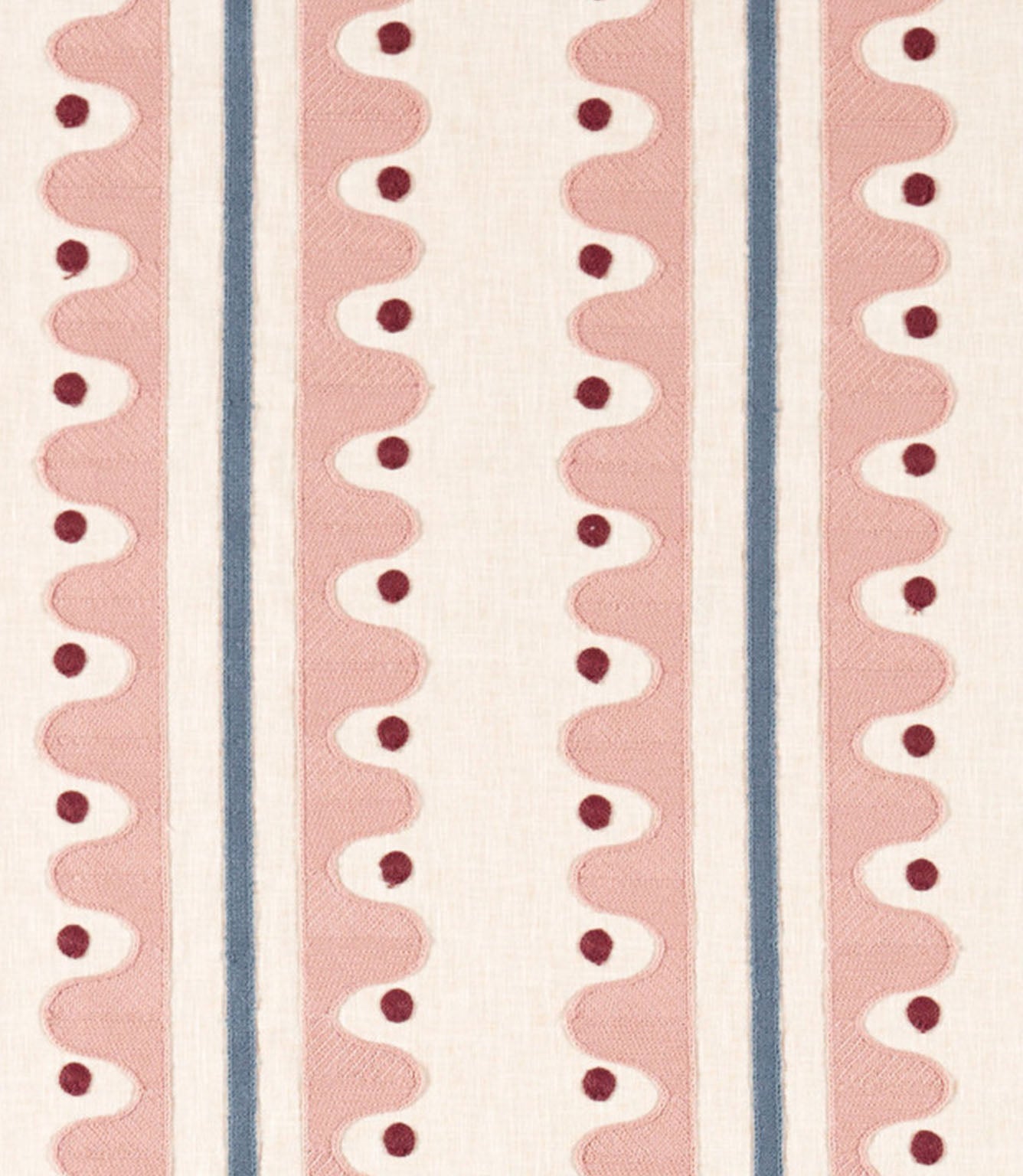 Oakham Embroidery Fabric / Dusk Pink
